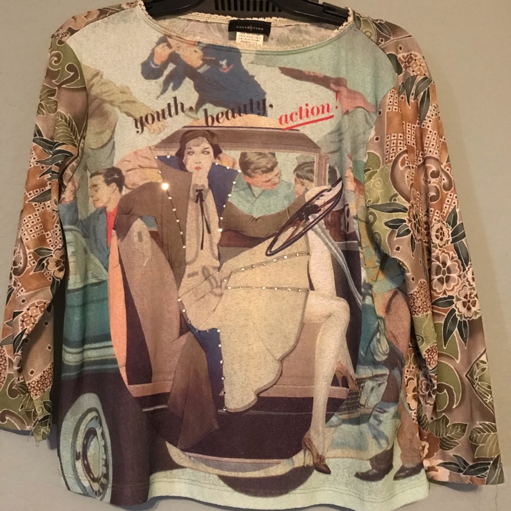 COLLECTION beautiful print shirt